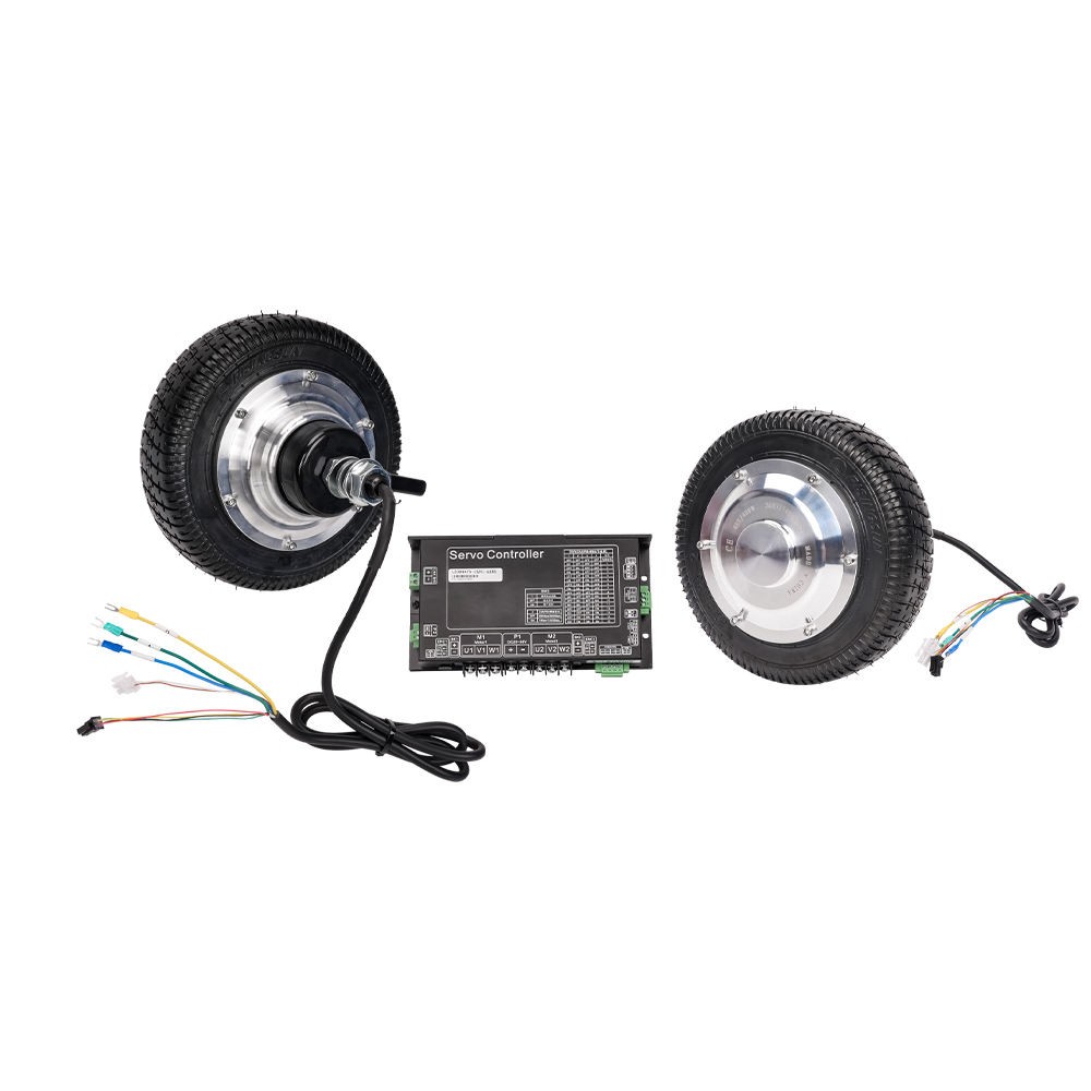 8 inch Low Speed Brushless Geared Motor For Robot BLDC Gear Hub Motor Wheel Kit