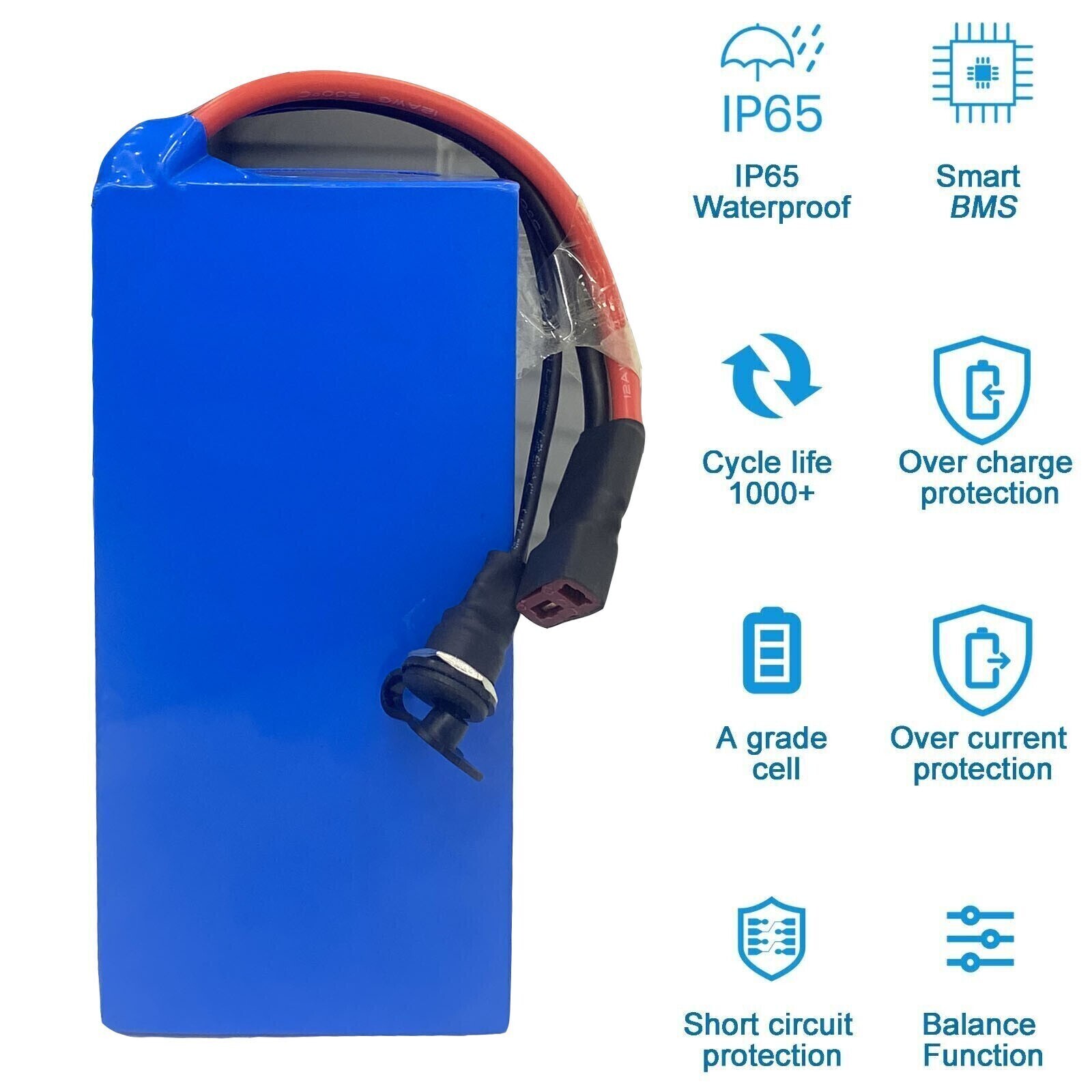 24V Battery Electric Bike Bicycle Scooter Battery li-ion ebike Battery 30A BMS