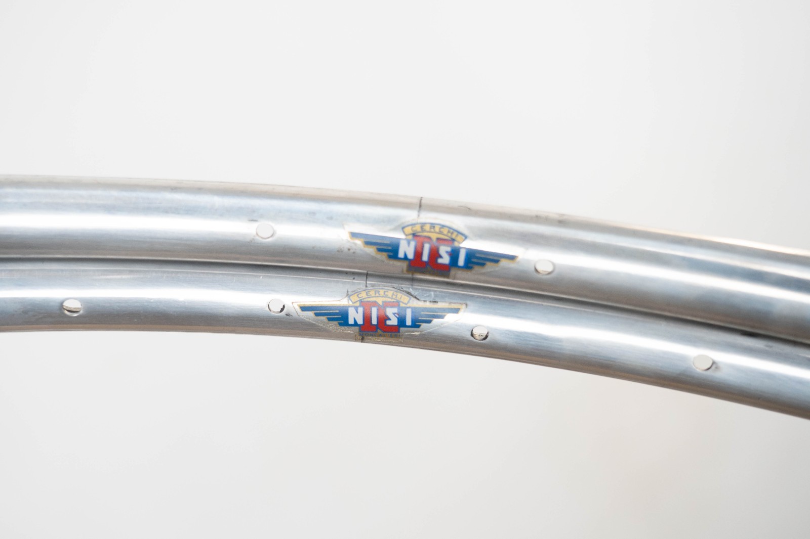 NOS NISI M20 PISTA TUBULAR RIMS 28″ 700c 36 28 VINTAGE TRACK BICYCLE SILVER OLD