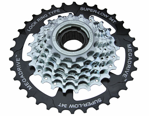 7 Speed Multiple Freewheels 13/34t Friction MFM4S Black/Zinc Sun Race.
