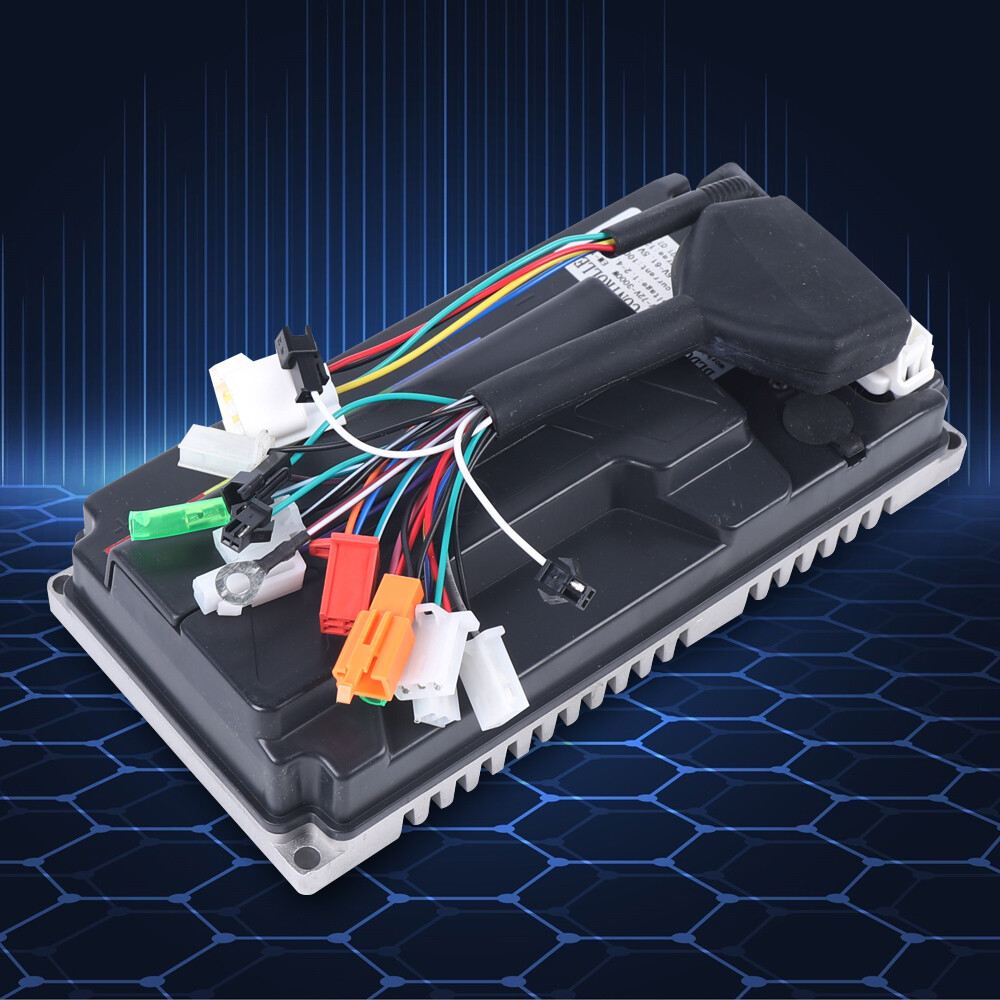 3000W 80A Controller For Electric Bicycle Sine Wave Controller 60V-72V Black