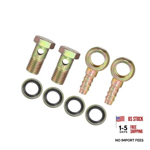 Banjo Bolt M14x1.5 10mm Banjo Hose Barb Bolt Fittings Brake Line Fitting