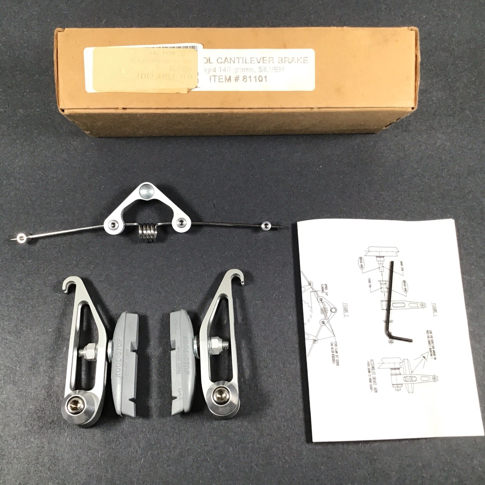Control Tech Cantilever Brake Silver Front or Rear Vintage NOS NIB Vintage MTB