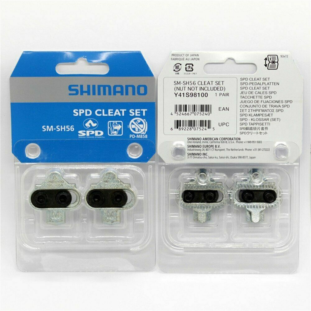 Shimano SPD SM SH51 SH56 Pedals Cleat Set MTB Bike Bicycle Cycling Cleat