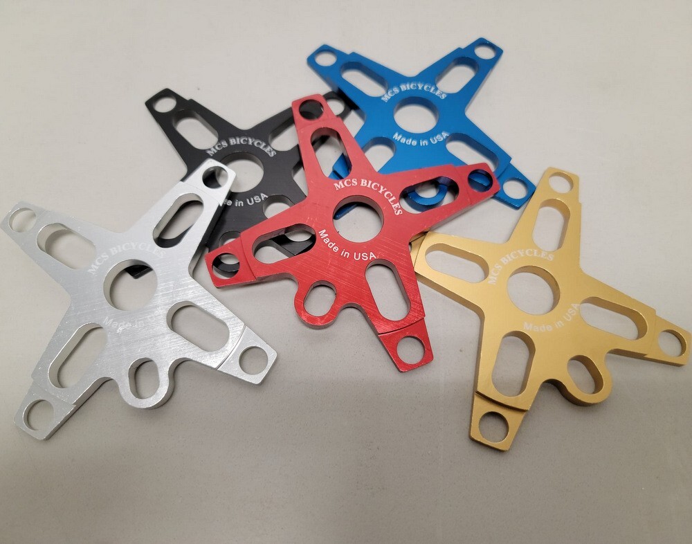 MCS BMX 4-Bolt SPIDER 104mm Made in USA! BLUE