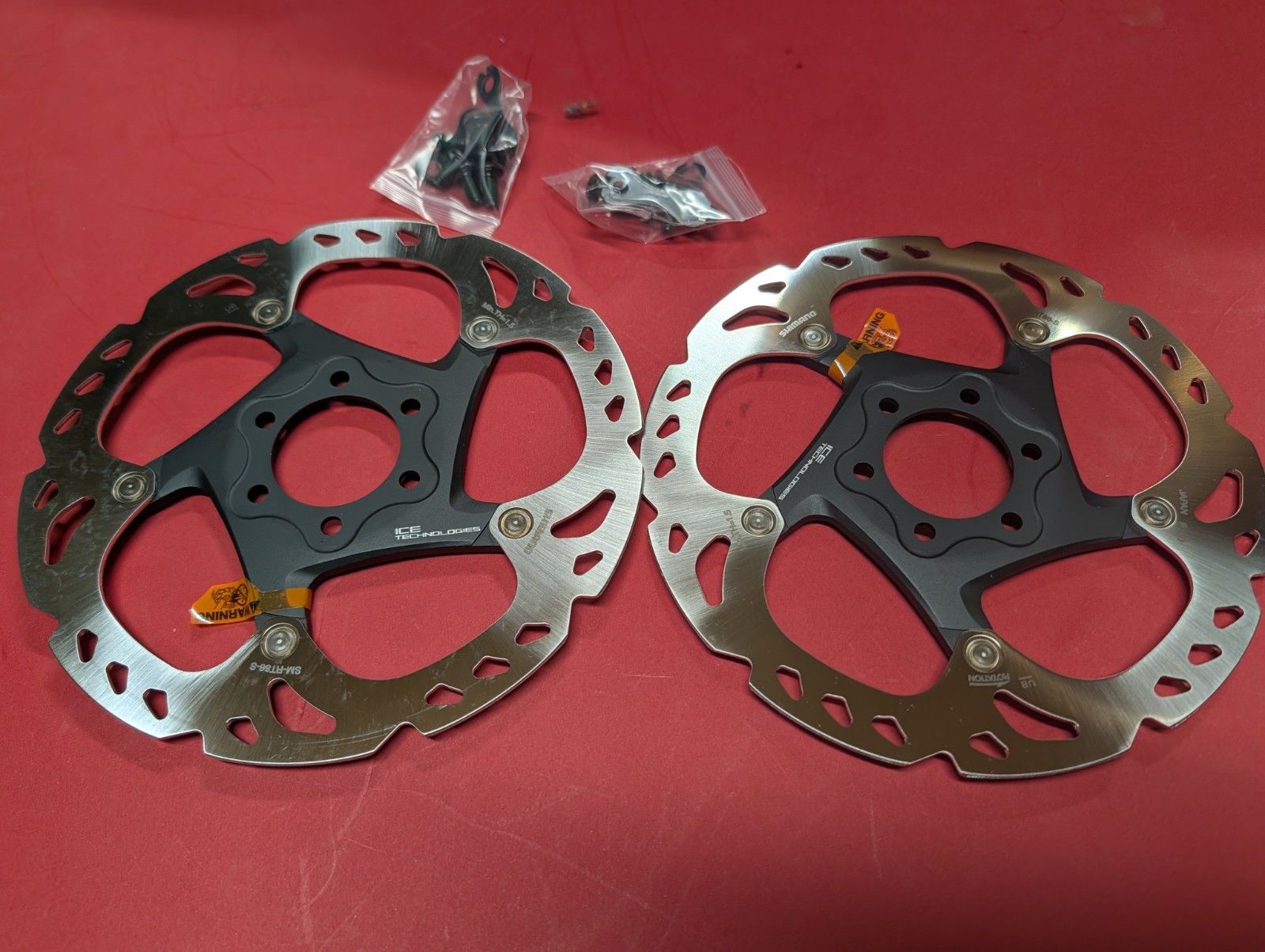 (2) pair Shimano XT SM RT86 160mm 6 Bolt Rotors Road Mountain bike Gravel