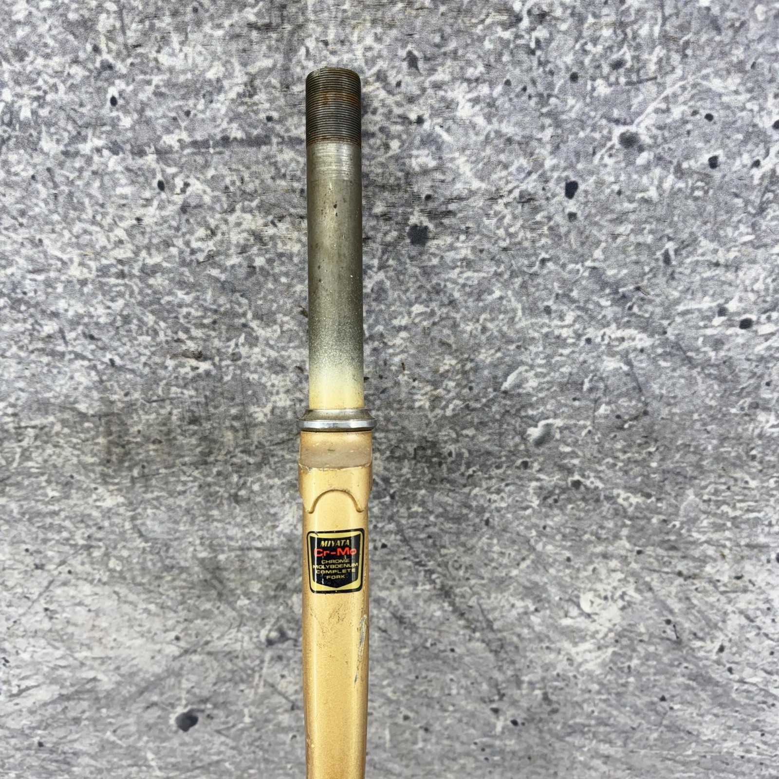 Vintage Miyata 700c Fork 1 In Threaded Road Bike Gold CRMO Lugged Steel 80s 6.5