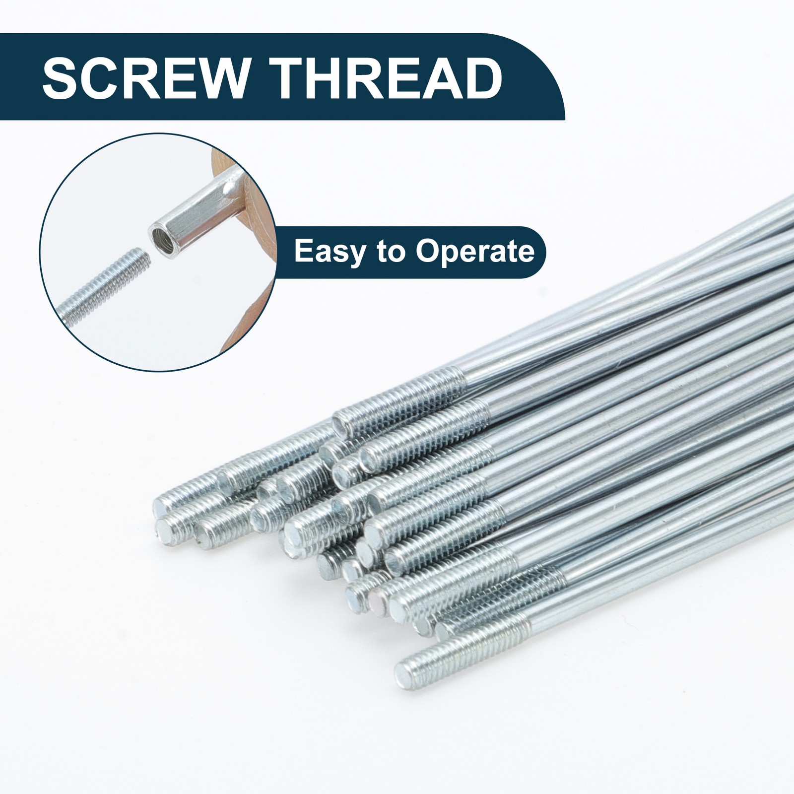 1 Set 14G 78mm Length Bicycle Spokes Nipple Carbon Steel Galvanized Universal