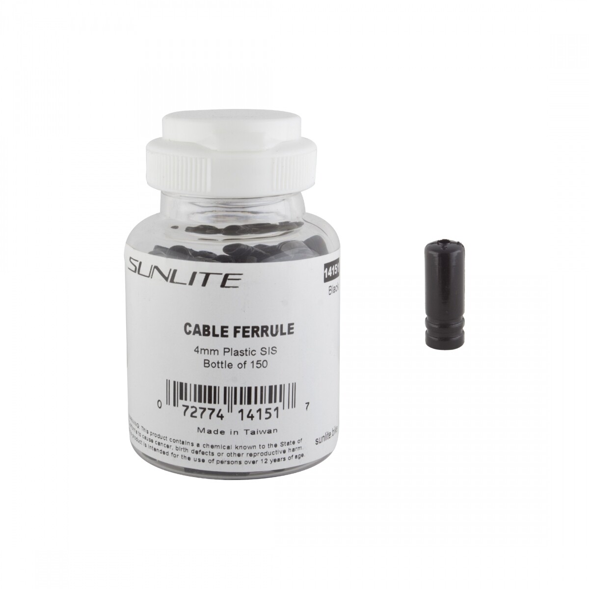 Sunlite Cable Ferrules SIS 4mm Black