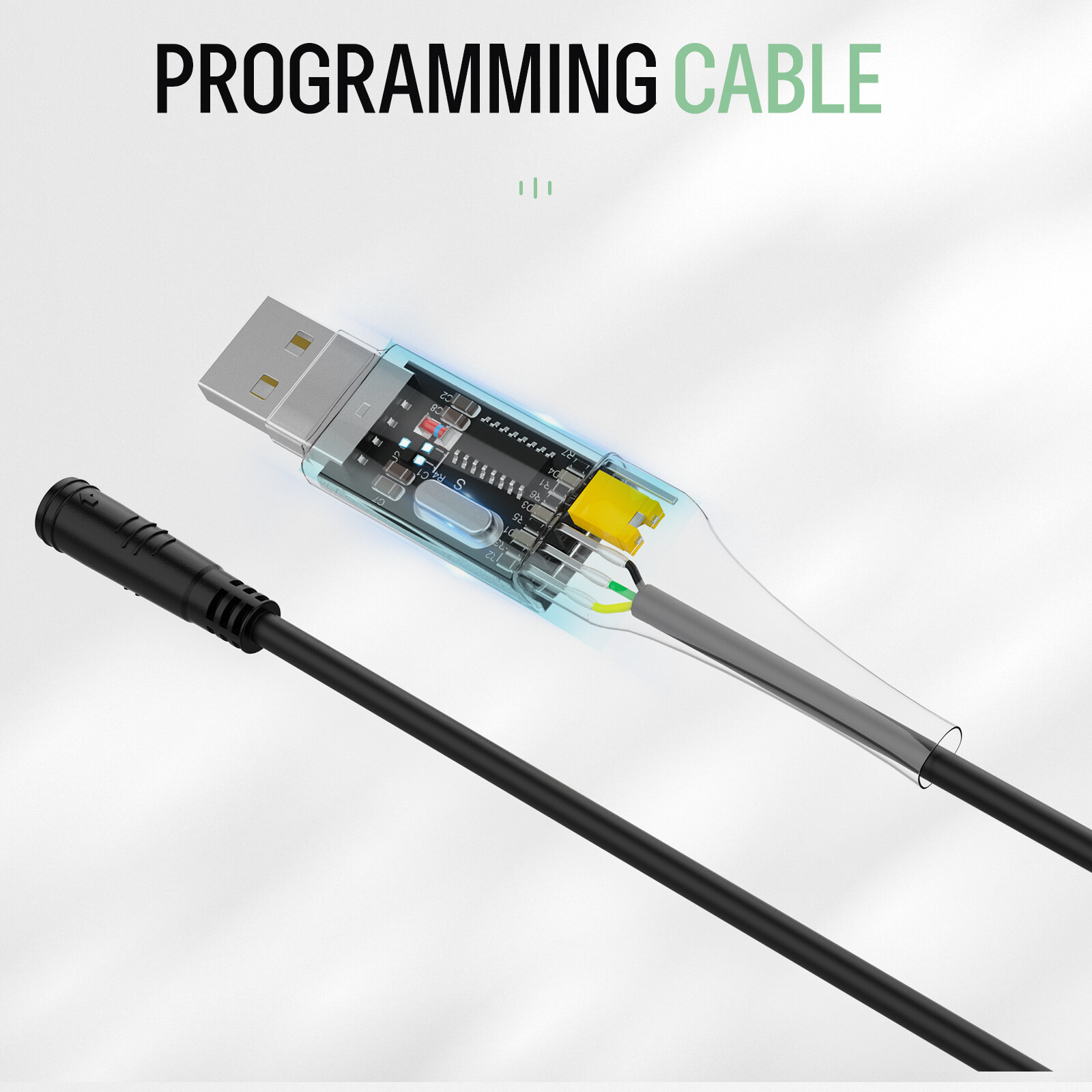 BAFANG USB Programming Cable Wiring for UART Mid Drive Motor BBS01B BBS02B BBSHD