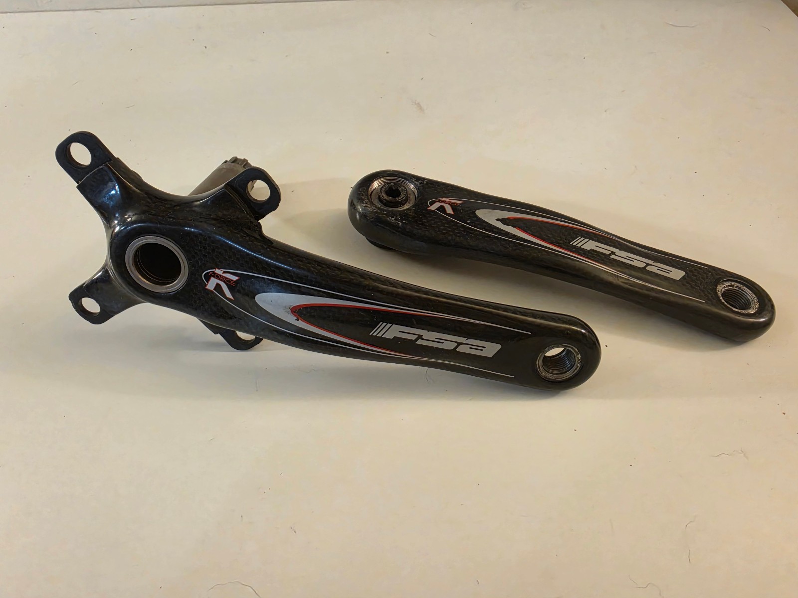FSA K Force Carbon Fiber Cranks….4 Hole….90 BCD….Triple….175mm