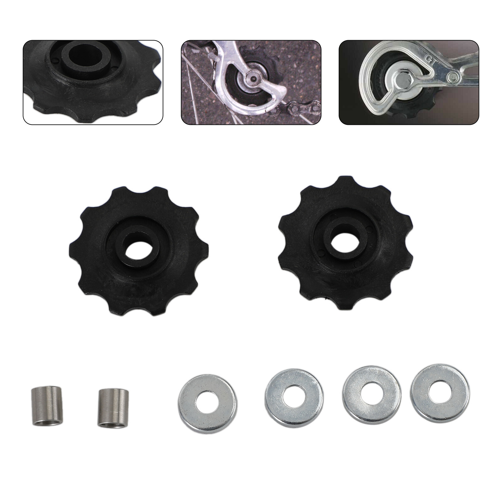 6mm Derailleur Jockey Wheel Pulley Conversion Kit For Vintage Simplex Suntour UE
