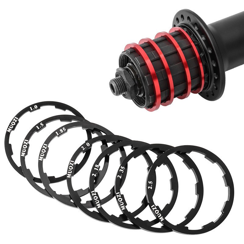 Bike Flywheel Cassette Spacers Sprocket Hub Washer Flywheel Gasket 1/1.5/2/2.5mm