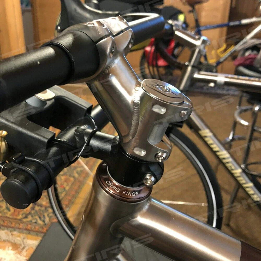 TIRIS Titanium Bicycle CNC Integrated Stem for Bike Ultralight AheadCustom Angle