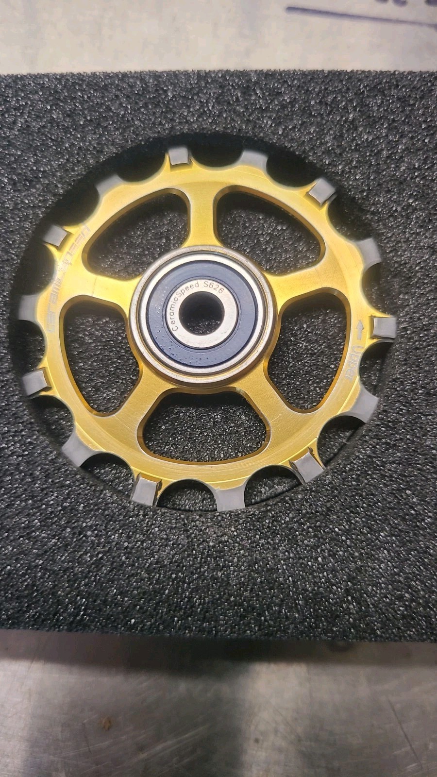 CERAMICSPEED Derailleur MTB Pulley Jockey Wheels SRAM AXS Eagle 12-Speed Gold