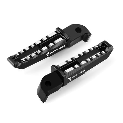 Motorcycle Footboards FootPegs 360°Roating Fit For SP MT-09 TRACER MT09 black