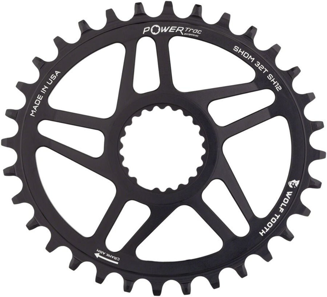 Wolf Tooth Elliptical Direct Mount Chainring – 34t, Shimano Direct Mount, Boost,