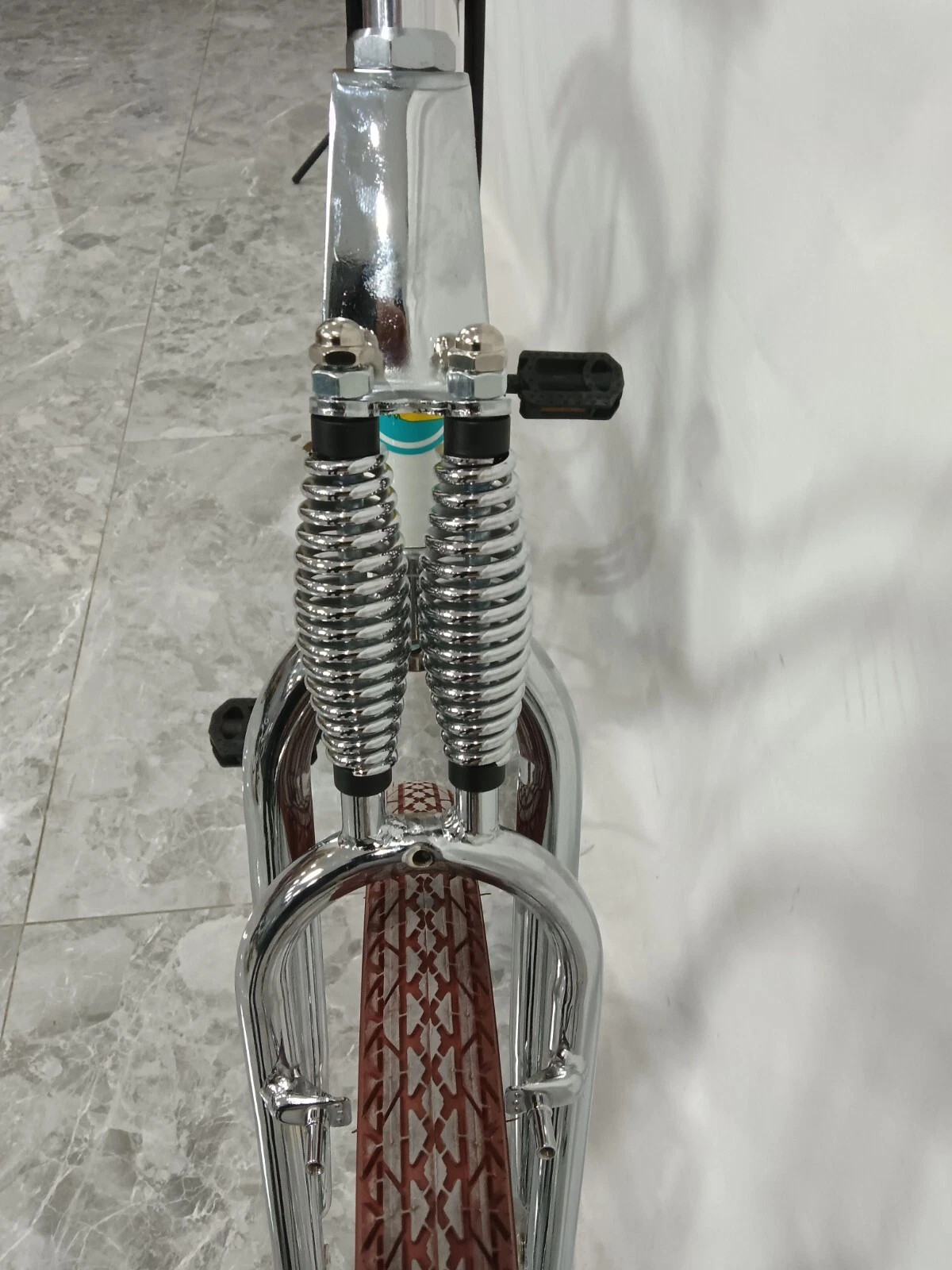 26 in Bicycle Springer Suspension Fork 1″ Threaded, Chopper Bike Classical Fork