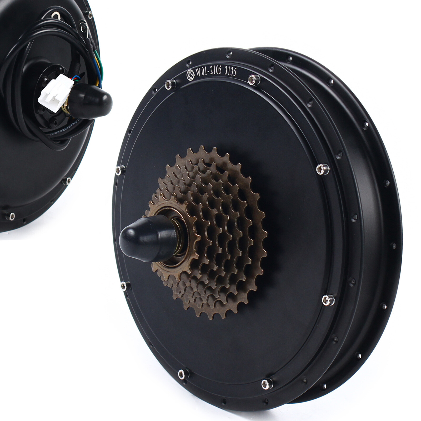 1500W 48V Electric Bicycle Ebike Rear Wheel Brushless Gearless Hub Motor 500 RPM