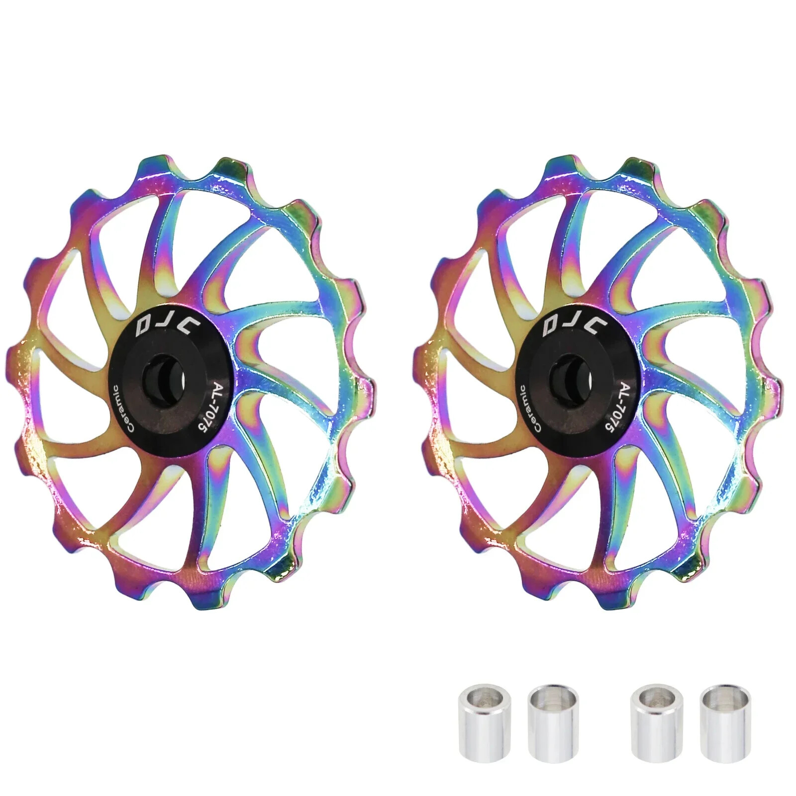 DJC Bike Pulley Wheel Ceramic Bearing Oilslick 11T 12T 13T 14T 16T MTB Road Bike
