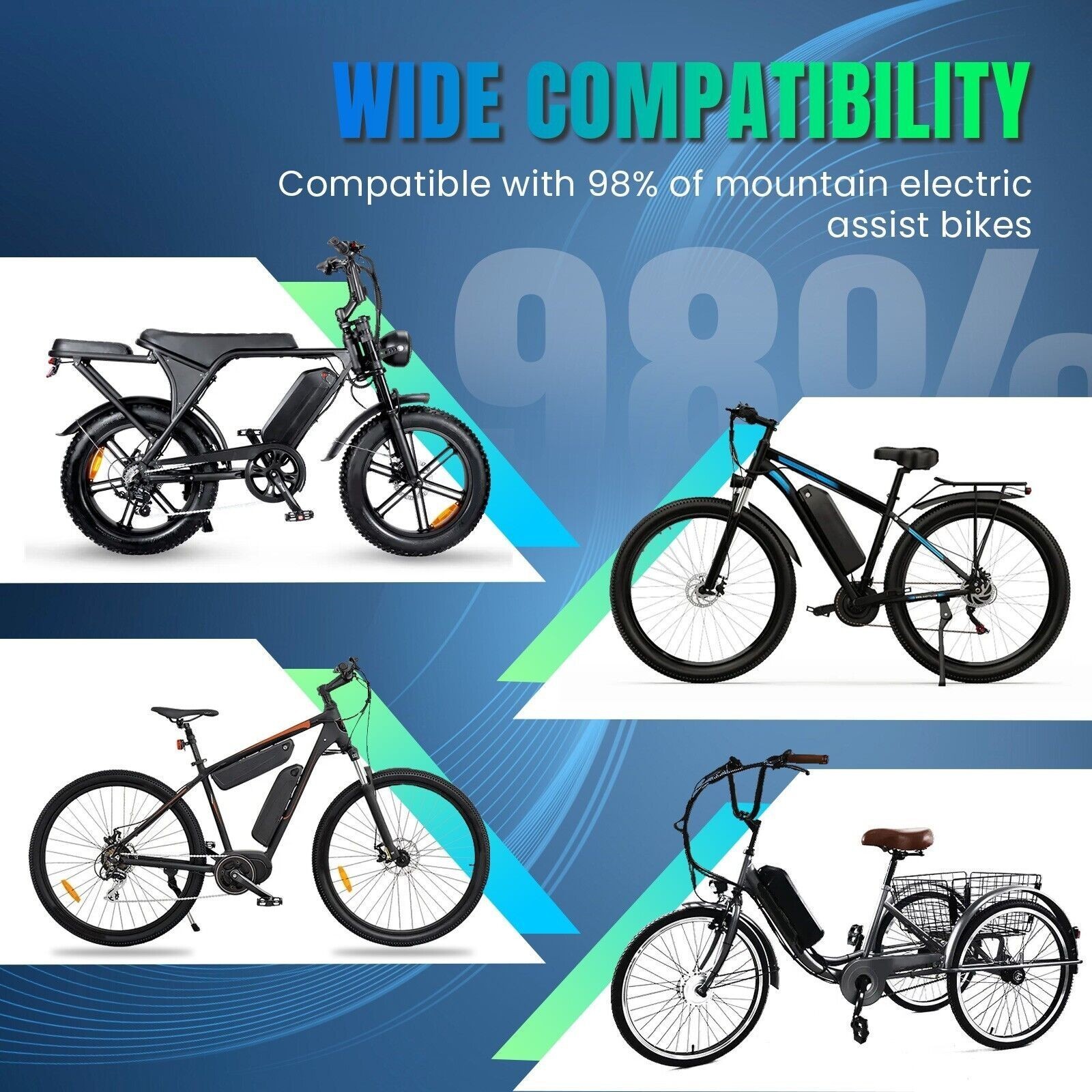 Hailong 36V 48V 52V 10Ah 15Ah 20Ah Lithium Ebike Battery For 20-2000W Bike Motor