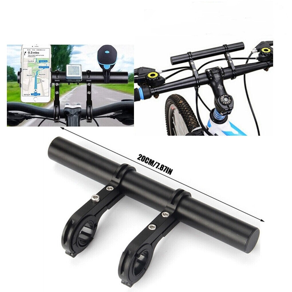 Bike Flashlight Holder Handlebar Bicycle Handle Bar Extender Mount Bracket MTB