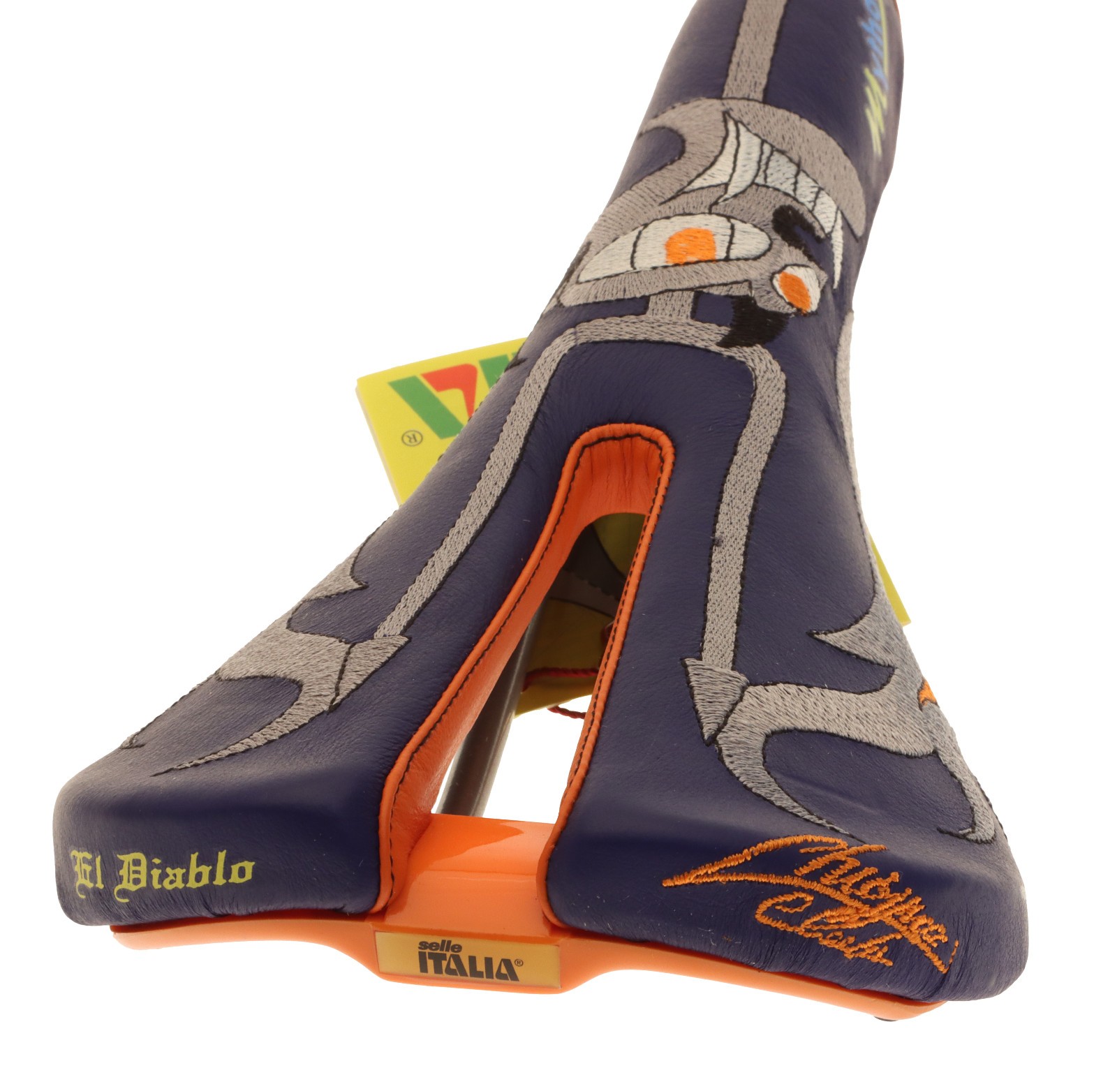Selle Italia Mythos Saddle Claudio Chiappucci El Diablo Blue/Silver NIB NOS NEW