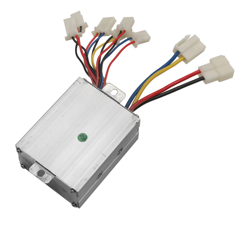 Electric Bike Brush Motor Controller Box Plug 36V 500W For E-Scooter Go Kart