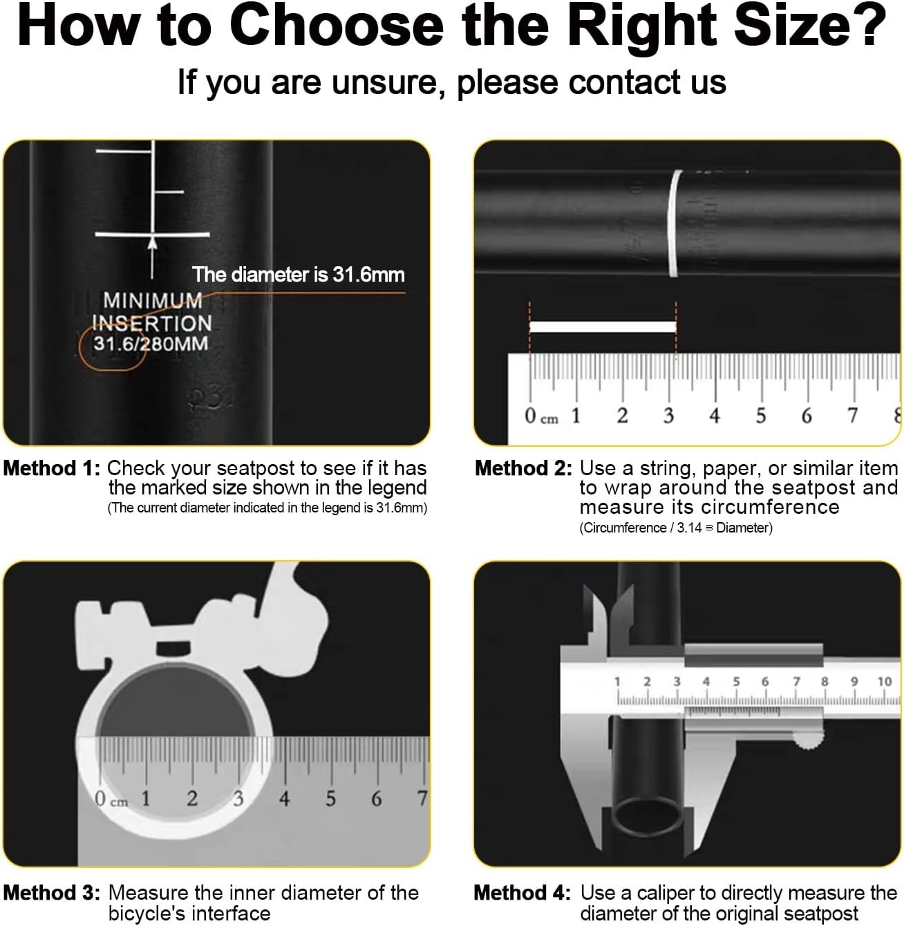 Durable Quick Release Bicycle Seat Clamp, Lightweight 31.8mm Alloy Design