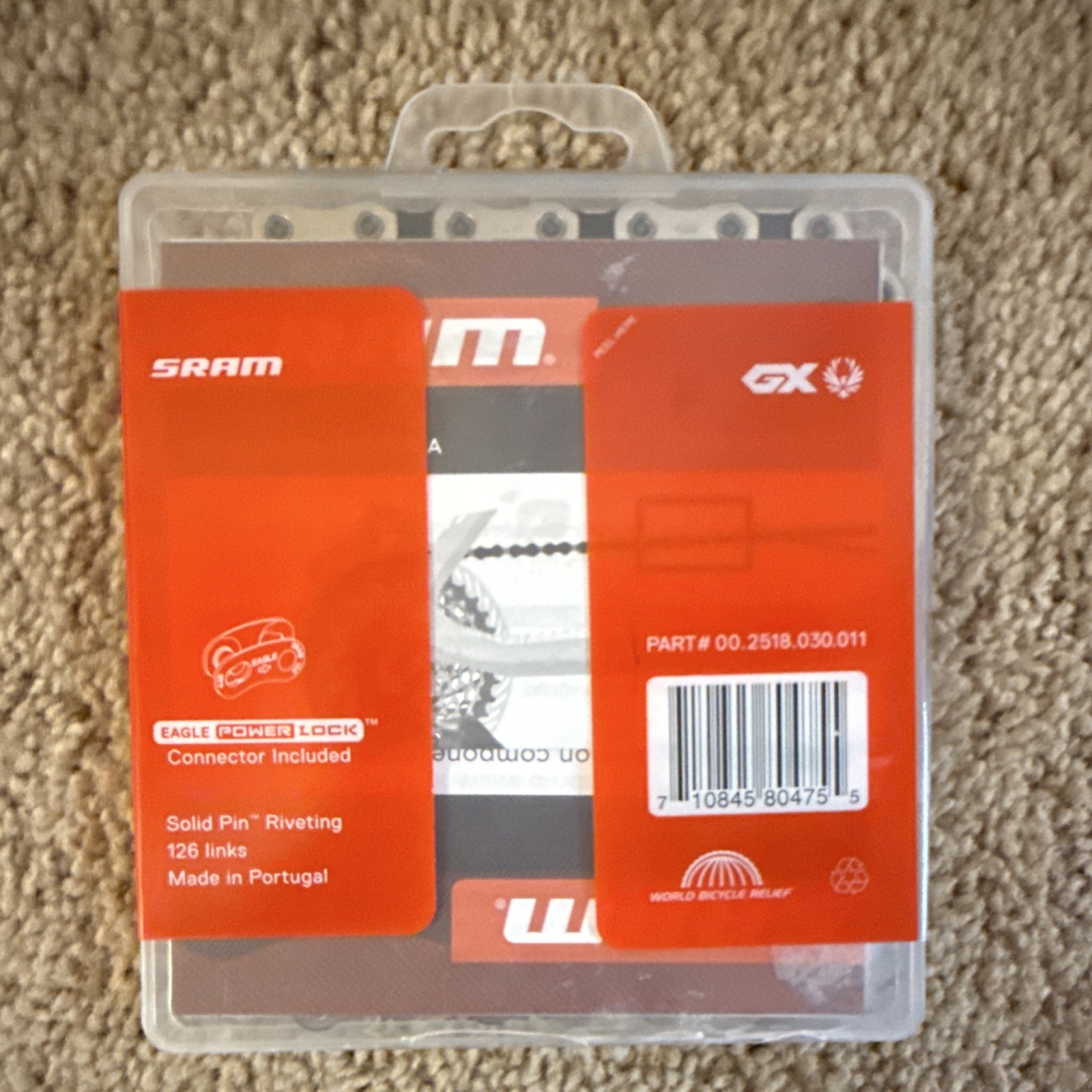 SRAM GX Eagle 12-Speed Chain 126 Links w/ PowerLock Master Link