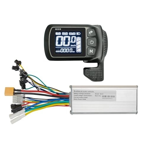 Ebike Brushless Motor Controller 500W 24V 36V 48V 25A LCD Display Kit with