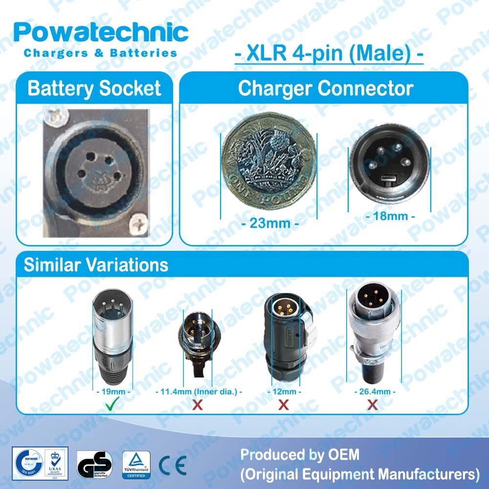 42V 4A XLR 4-pin prong Charger for 36V Stromer ST 1 ebike – TD Hitech System