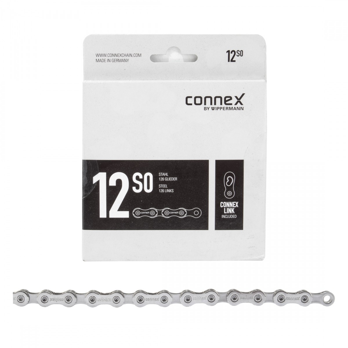 Chain Connex Link 12s0 12 Speed 126 Links Steel Silver