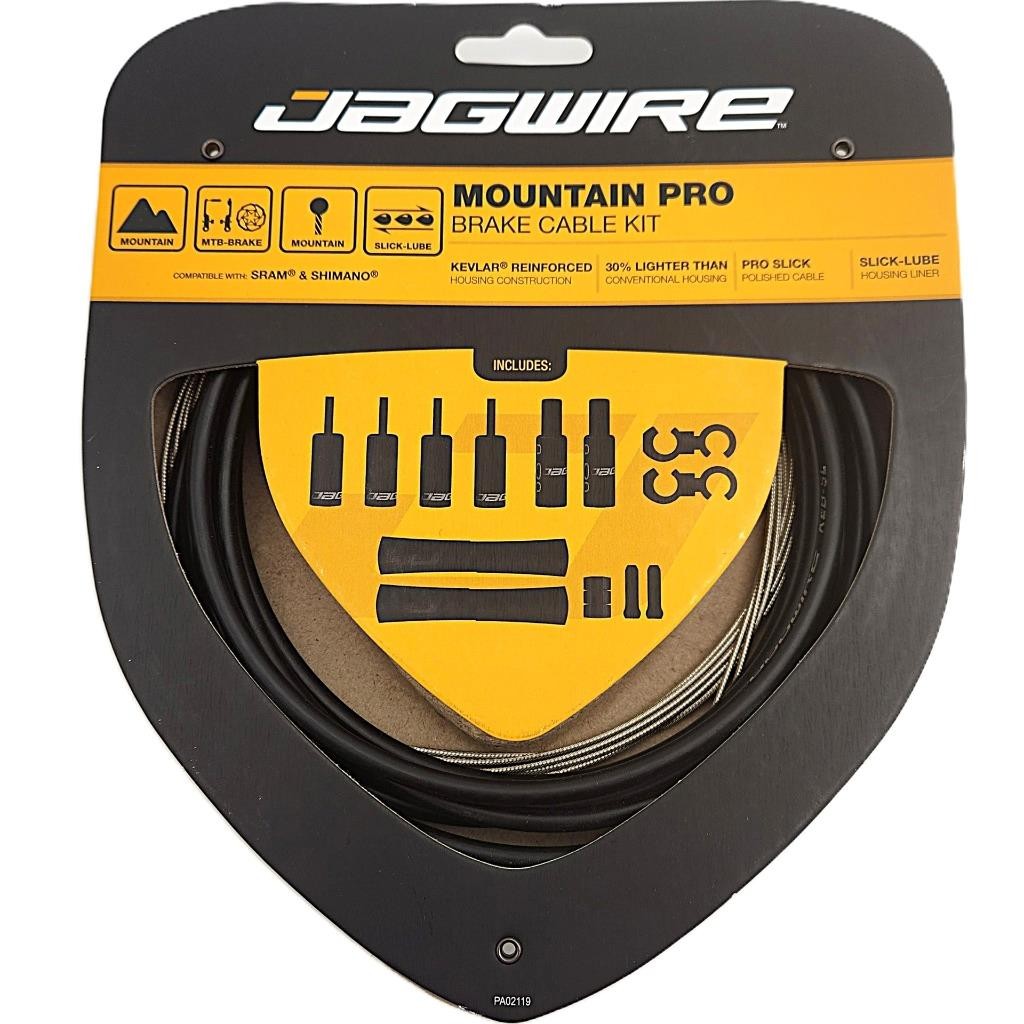 Jagwire Mountain Pro MTB Brake Cable Kit fits SRAM/Shimano – Black