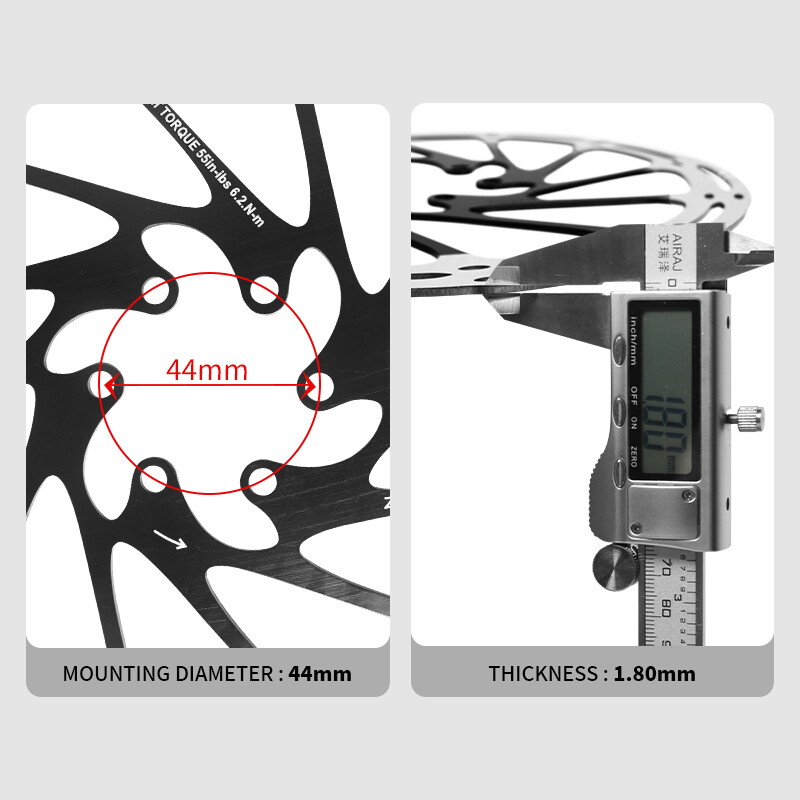 Bicycle Disc Brake Rotors 140/160/180/203mm Road Bike Front Rear Rotor Stainless