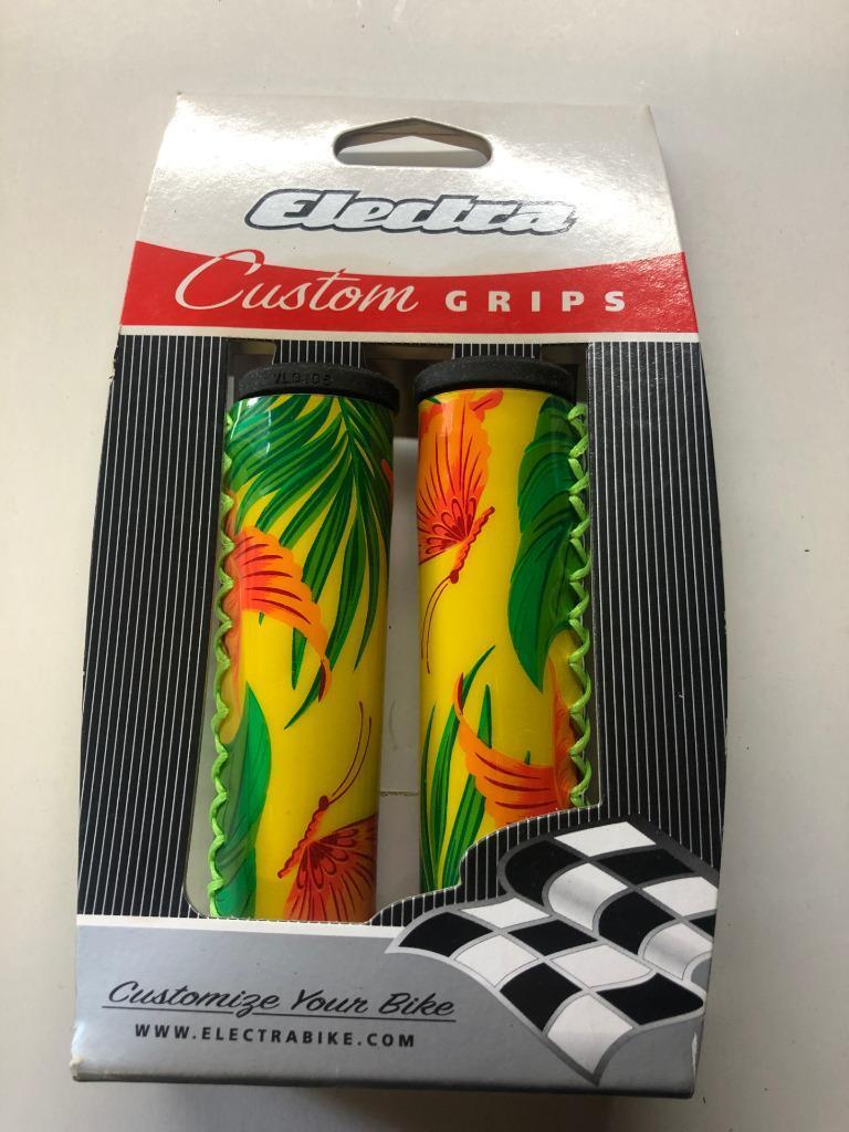 new ELECTRA bicycle cruiser BUTTERFLY GRIPS black, green and yellow #6