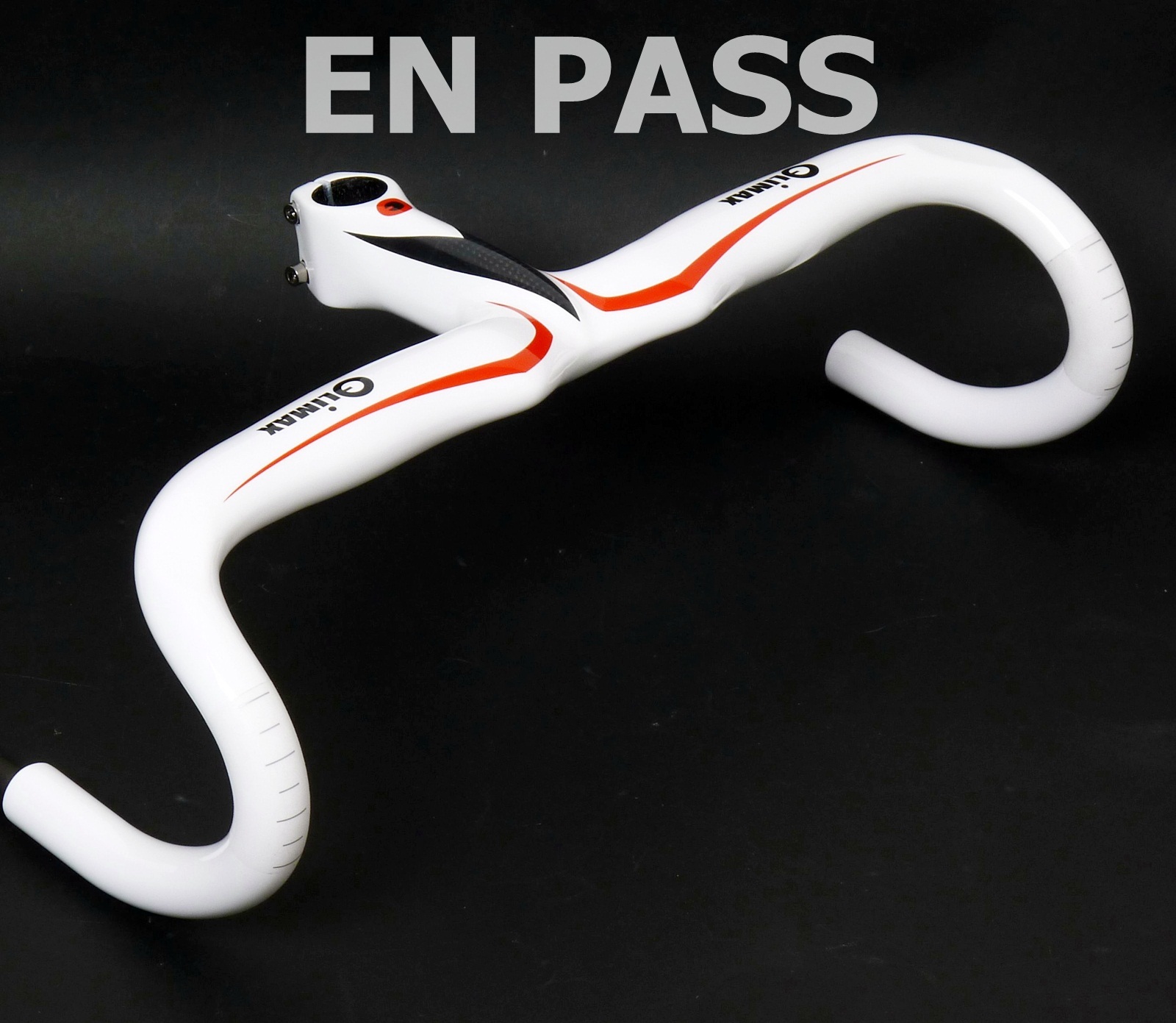 mr-ride 44×12,compact 350g Climax Carbon Integrated Handlebar stem HR03B White
