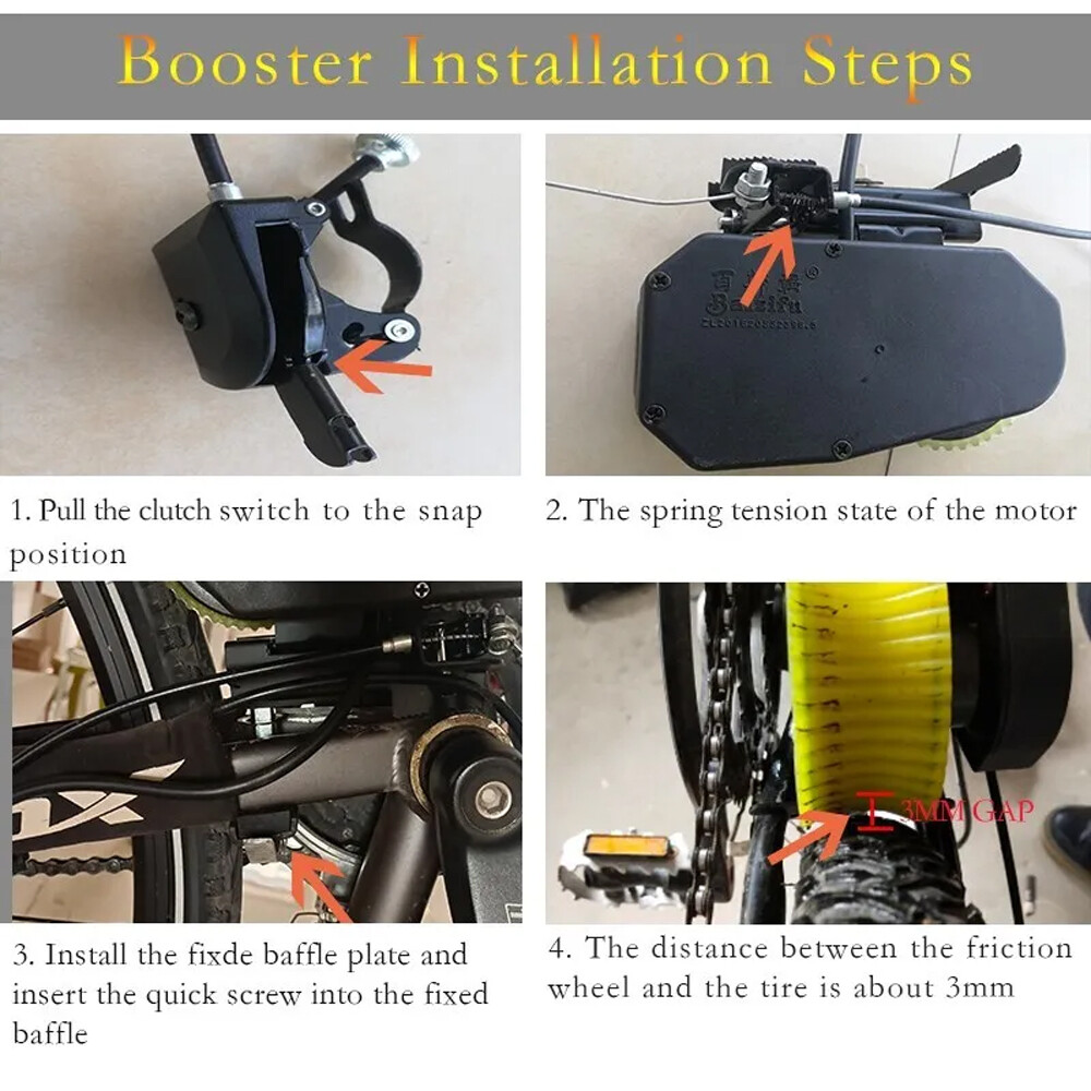 Electric bike Conversion Kit 24V 36V brushless motor Friction Drive Motor DIY