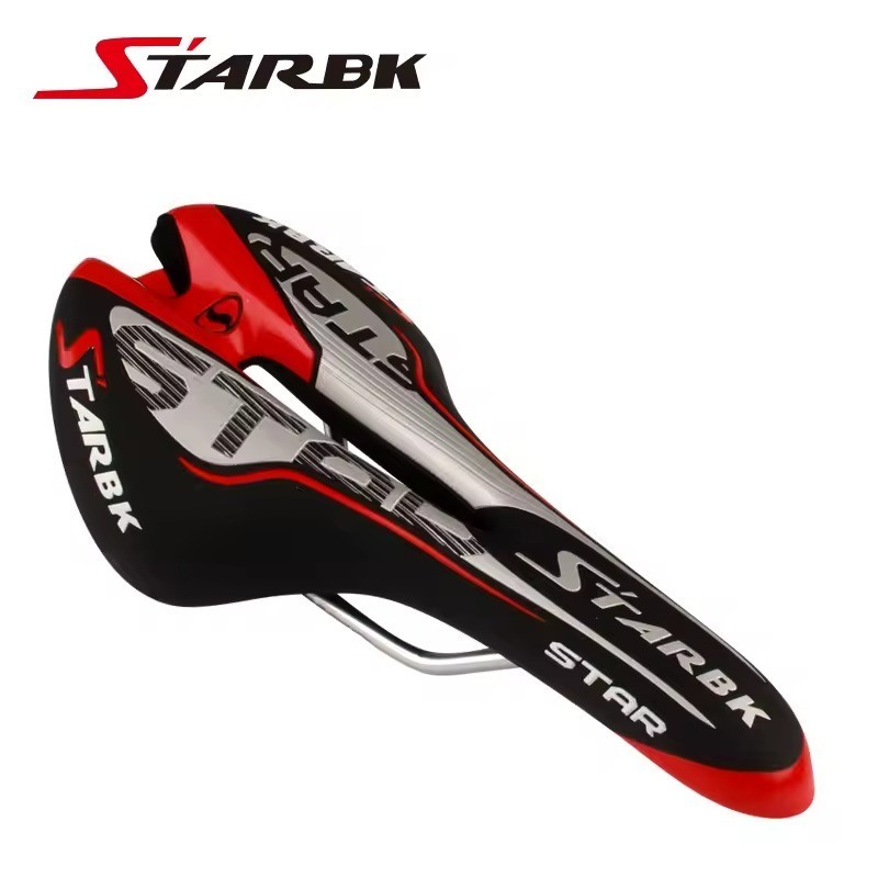 Bicycle Saddle Skidproof Bike Seat Cushion Bicycle Parts Road Mountain bike, Red