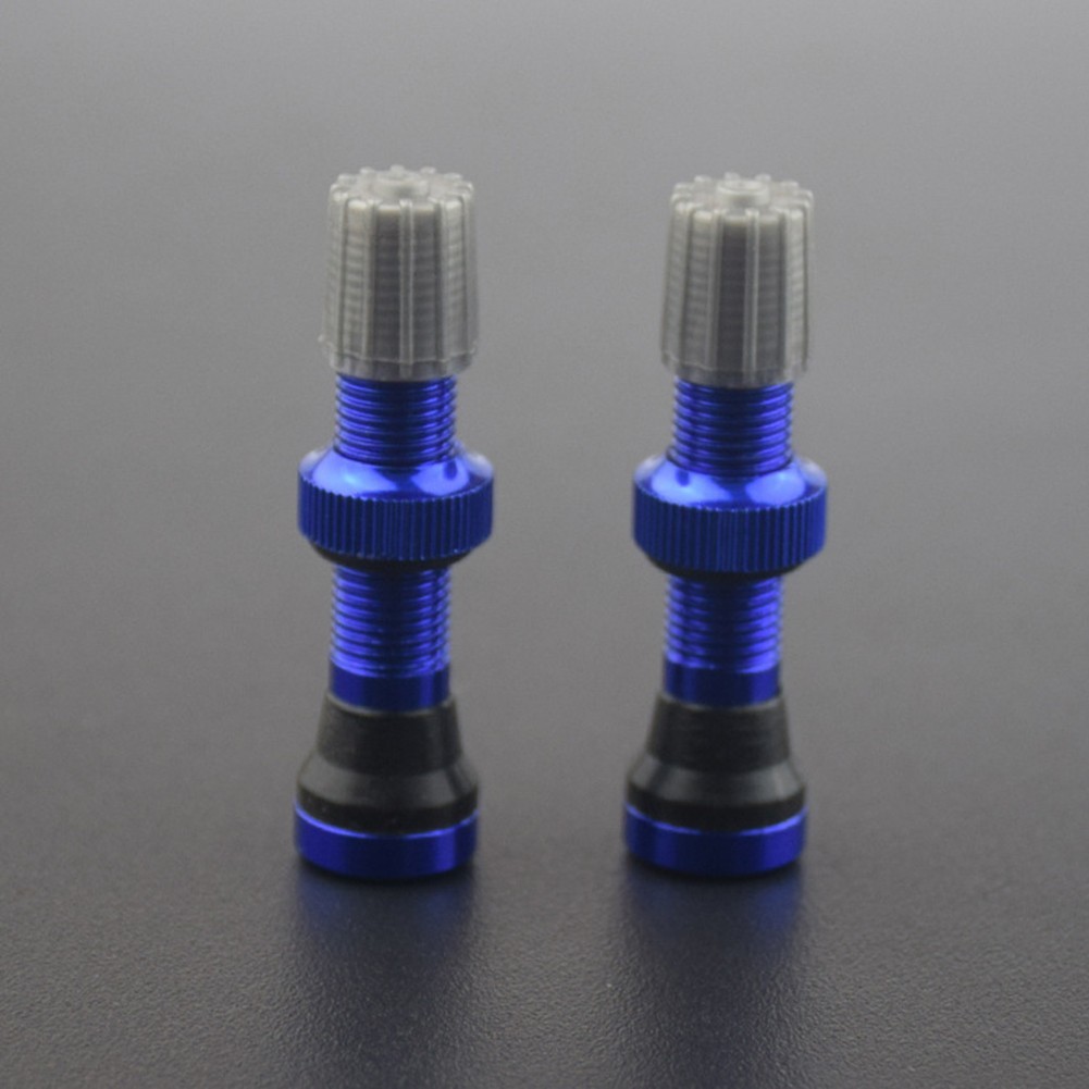 1pc Tubeless Valve For- Valve Bicycle Rim Black/ Red/ Blue/ Green