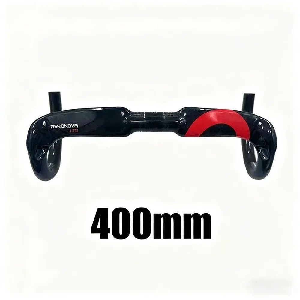 Full Carbon Fiber Road Bike Handlebar Gloss Black 31.8*380/400/420/440mm