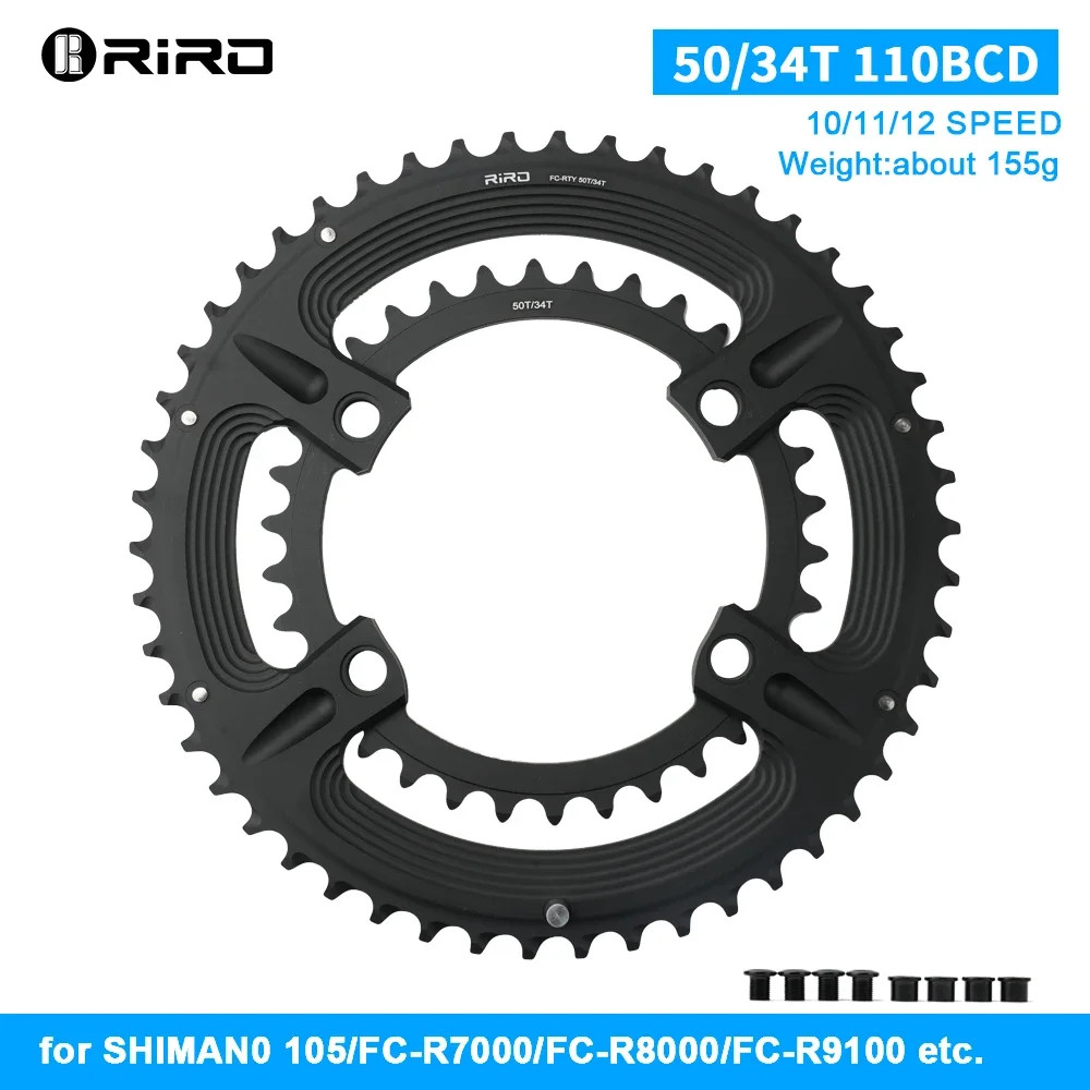 Road Bike 4 Bolts 110BCD Chainring DURA-ACE FC-R9100 50-34T 52-36T 53-39T