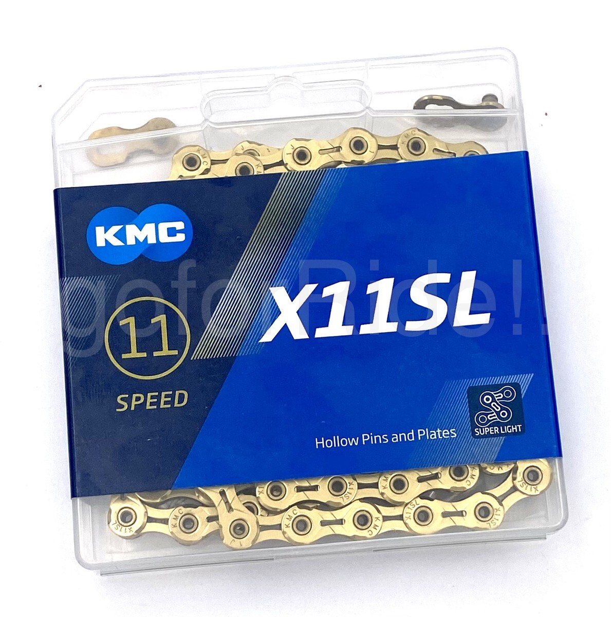 KMC X11SL Ti-N Gold Bike Chain Retail Pack 11 Speed Shimano 118 Links Gold