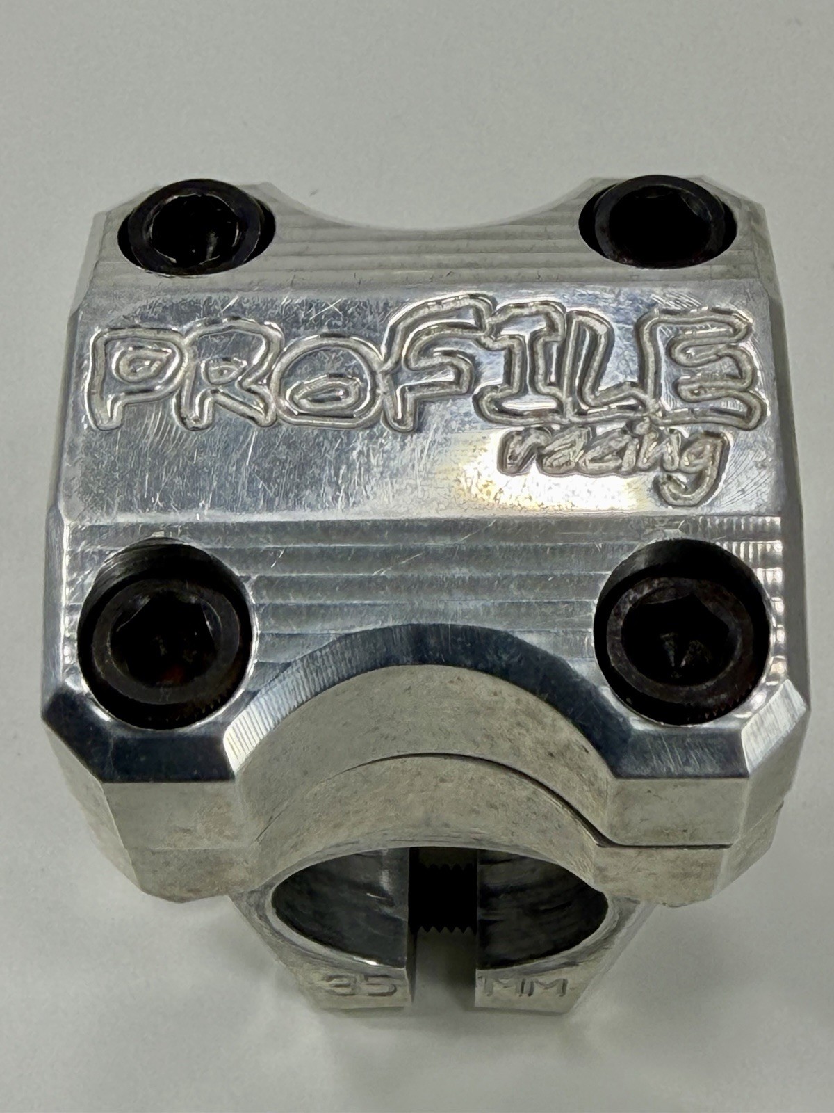 Profile Racing Micro Mini BMX Stem 1” Threadless 35mm Reach USA Made Polished