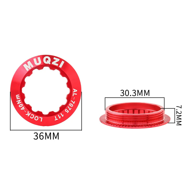 Cassette Lockring MTB Road Bike 8 9 10 11 12Peed Freewheel Ultralight Cap Alumin