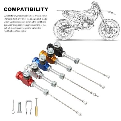 Motorcycle M10x1.25mm Hydraulic Clutch Master,Master Cylinder Rod Brake Red