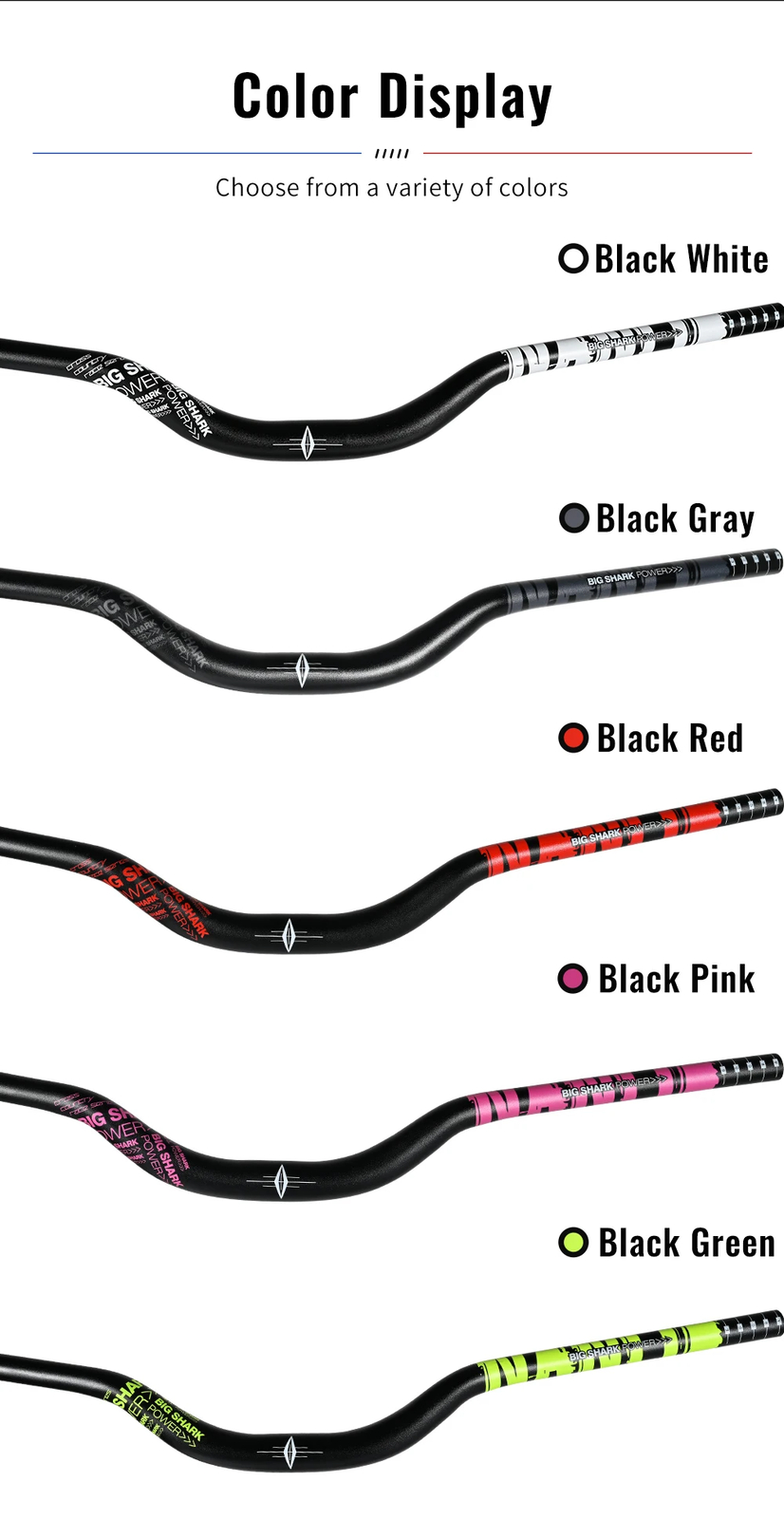 50MM Bicycle Rise Handlebar T Swallow Handlebar 31.8*780mm Backsweep 9 Degree