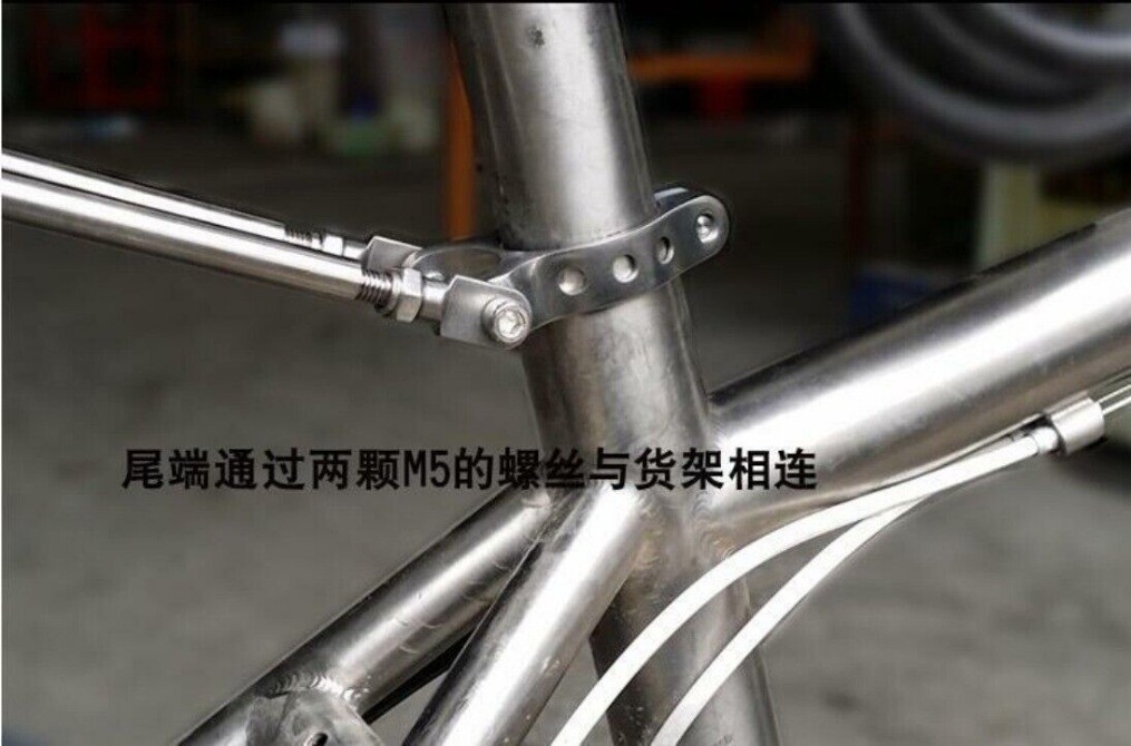 Titanium Seatpost Clamp With Rear Rack Holder 31.8 34.9/For Mountain / Road Bike