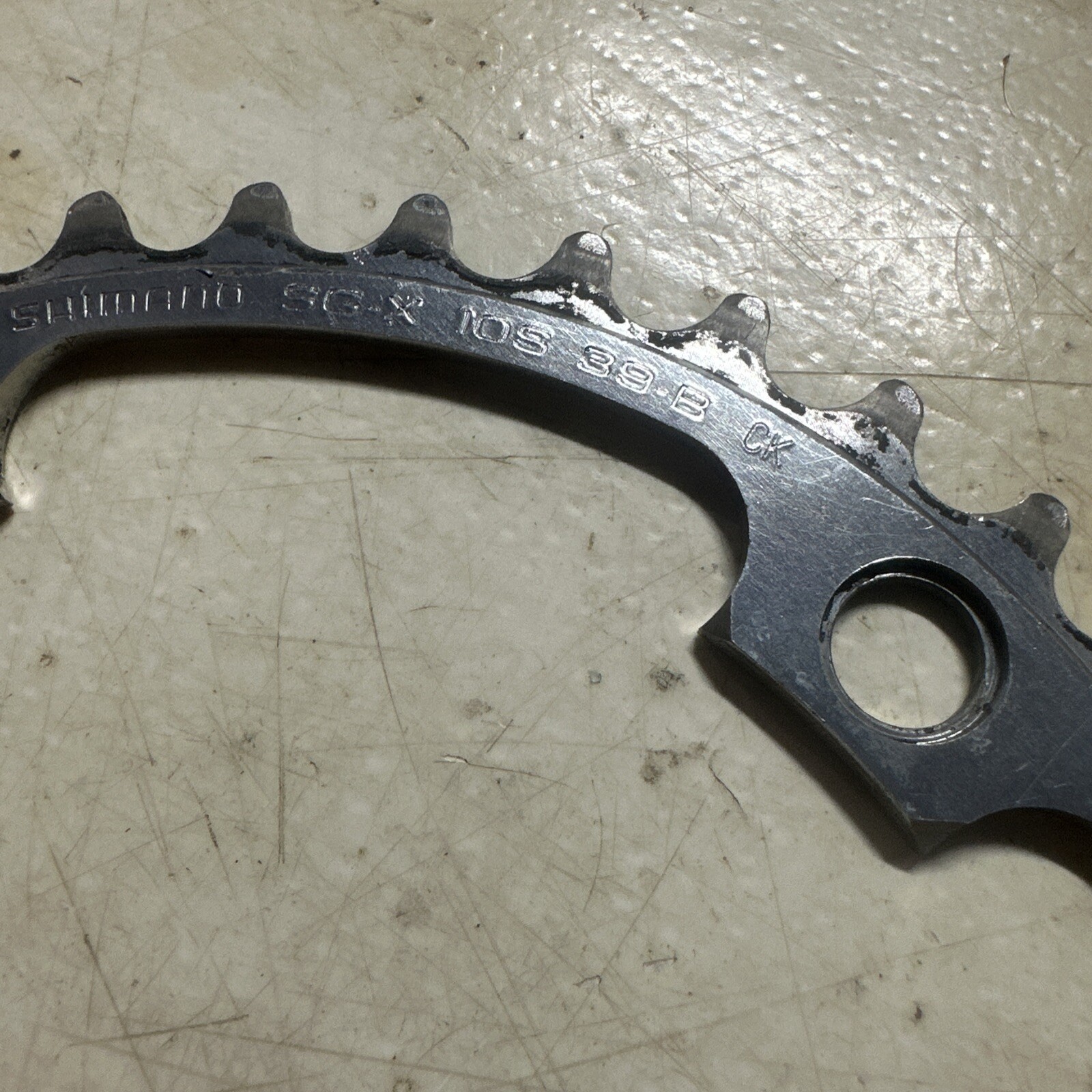 Shimano SG-X 10S 39-B 39 Tooth Inner Chainring 130 mm BCD Five Arm Bolt Small