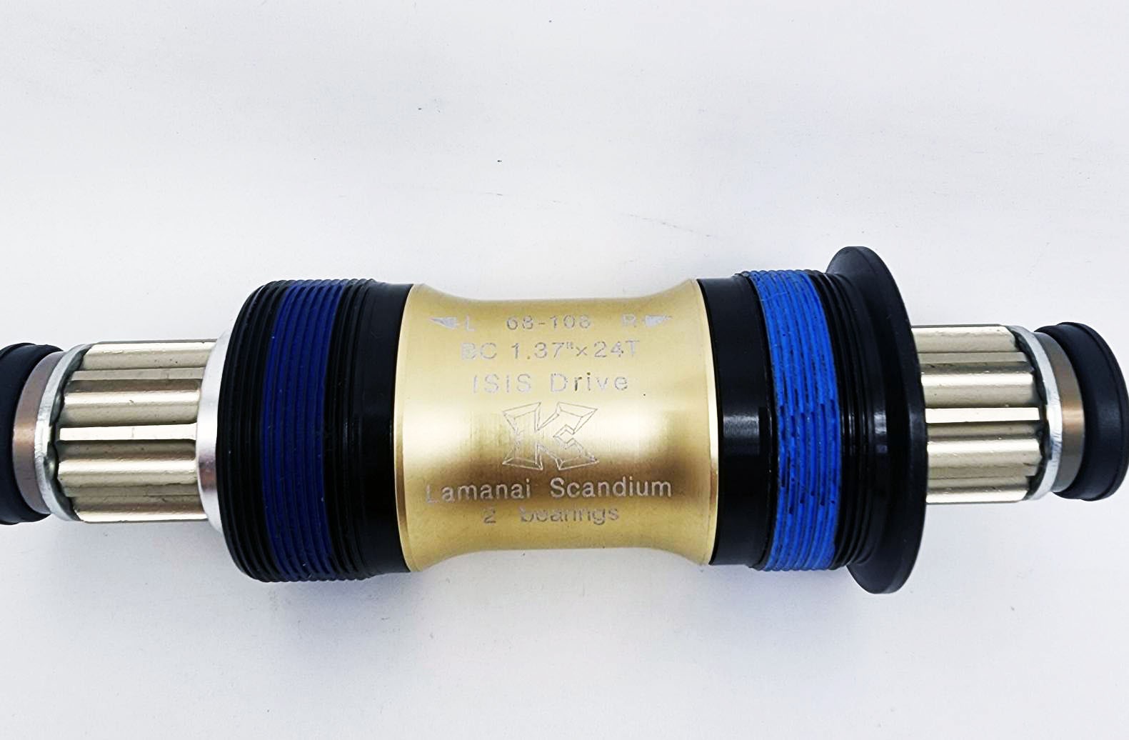 KCNC Lamanai ISIS BB 68mm x 108mm Scandium Bicycle Bottom Bracket 152g UltraLigh